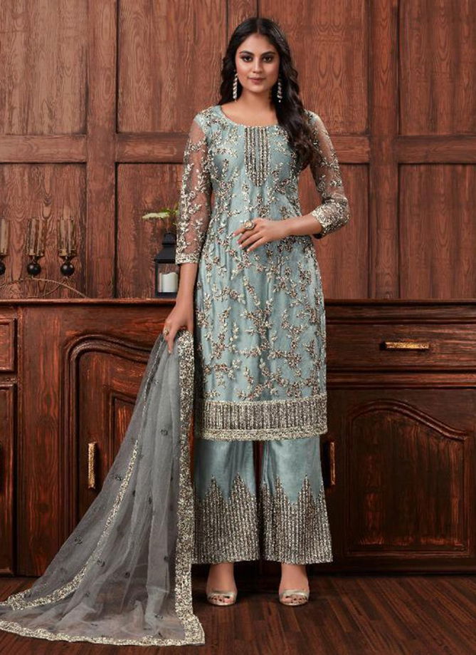 Vipul Super Hit Latest Stylish Fancy Designer Festive Wear Floral Design Pattern Heavy Butterfly Net With Embroidery Salwar Suit Collection